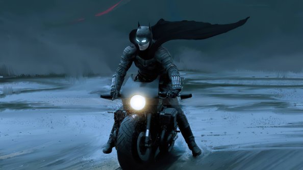 The Batman On Batcycle 4k