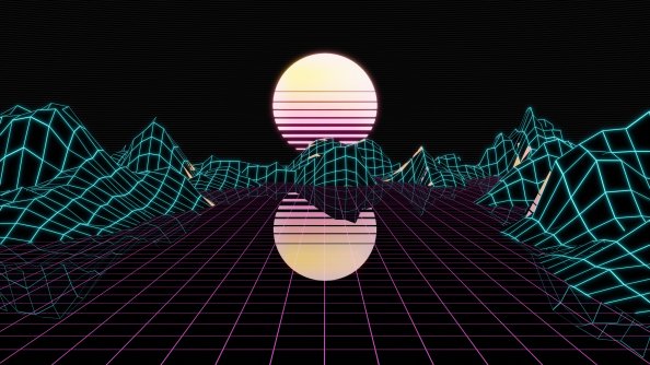 Retrowave Minimalist 4k