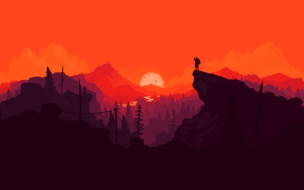Firewatch Digital Art 4k