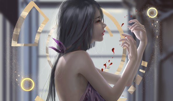 Anime Girl Elves Fantasy Art Art