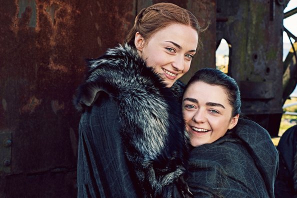 Arya Stark And Sansa Stark Game Of Thrones Season 7