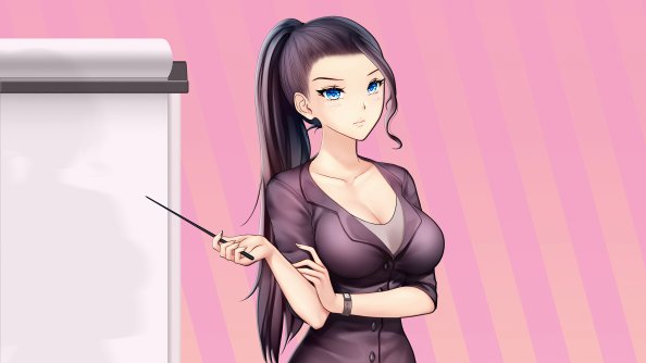 Anime Office Girl 4k