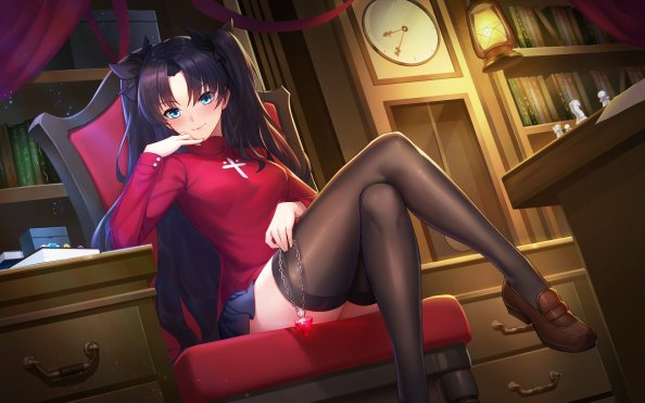 Tohsaka Rin Anime Girl 5k