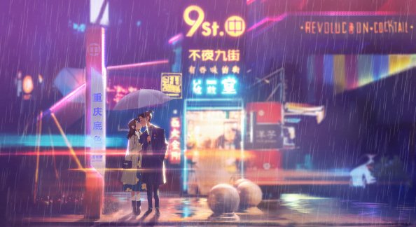 9th Street Walking Couple 4k