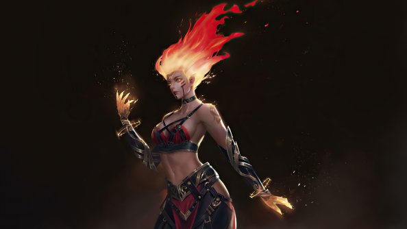 Fire Goddess 4k