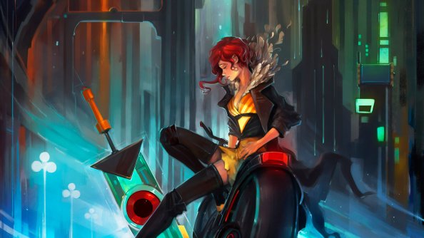Cyberpunk Girl Bike