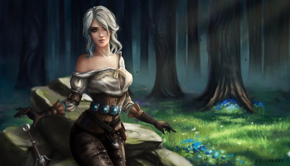Ciri Witcher 3 Fantasy Art 4k
