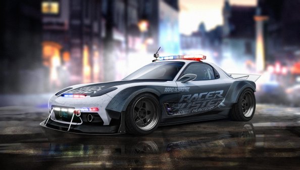 Mazda Rx7 Police