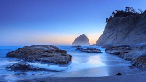Haystack Sunset 4k