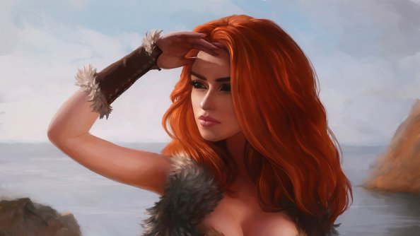 Barbarian Fantasy Girl 4k