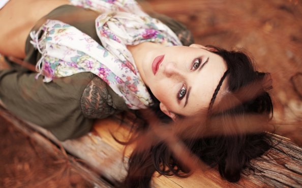 Beautiful Girl Eyes Looking Top 4k