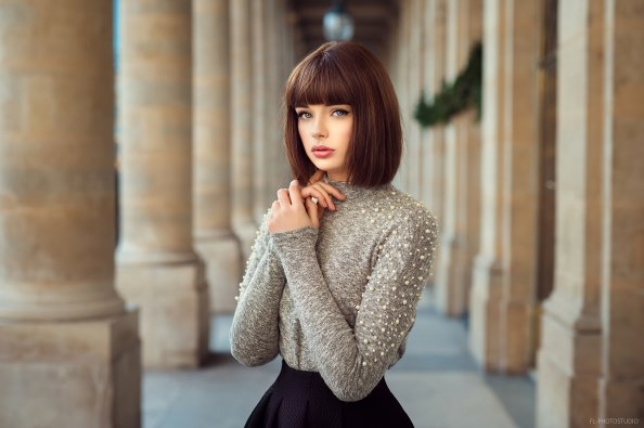 Short Hair Girl 4k