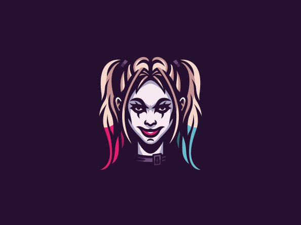 Harley Quinn Minimal Art 4k