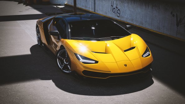 2021 Lamborghini Centenario Yellow Cgi 4k
