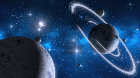 Beautiful Blue Planets 4k