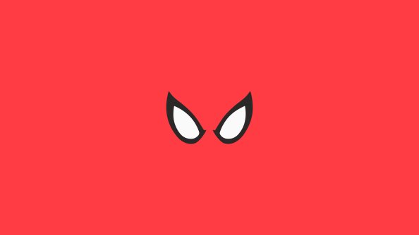 Spiderman Red Minimal Background 4k