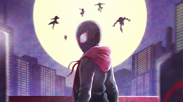 Spiderman Behind Little Heroes
