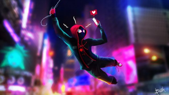 Spiderman Texting