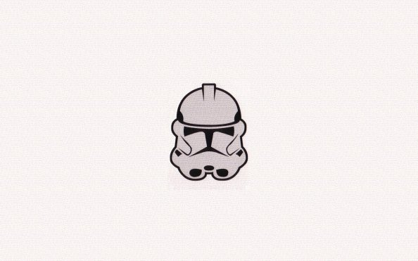Storm Trooper Minimalism Mask 4k