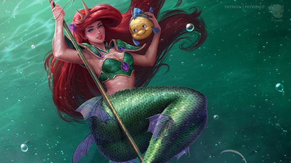Little Mermaid Fish 4k
