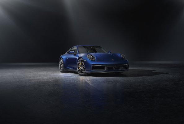 Blue Porsche 911 2018 Front 5k