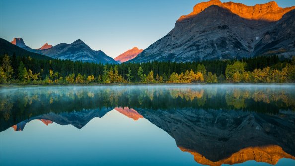 Mountain Reflection In Lake
