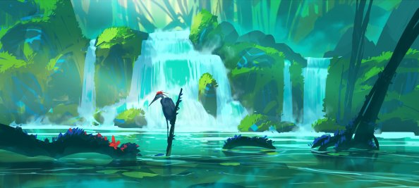 Bird River Digital Art 4k