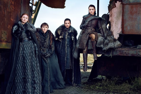 Game Of Thrones Season 7 Bran Stark Sansa Stark Jon Snow Arya Stark