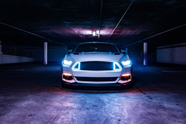 Ford Mustang Neon Lights 5k