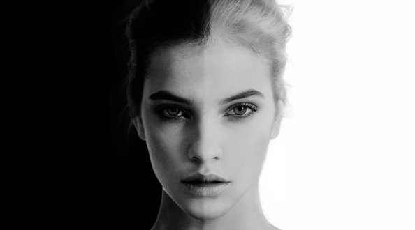Barbara Palvin Black And White Portrait 8k