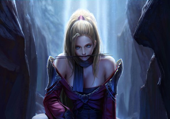 Fantasy Girl With Archer Crossbow