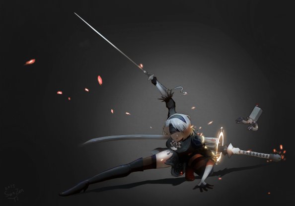 2B Nier Automata Katana 5k