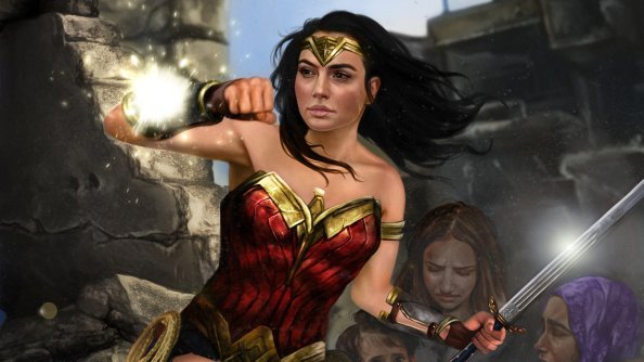 Wonder Woman Paint Art 5k