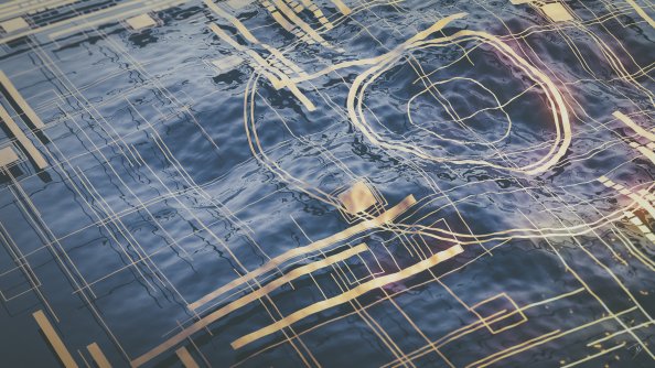 Water Digital Abstract 4k