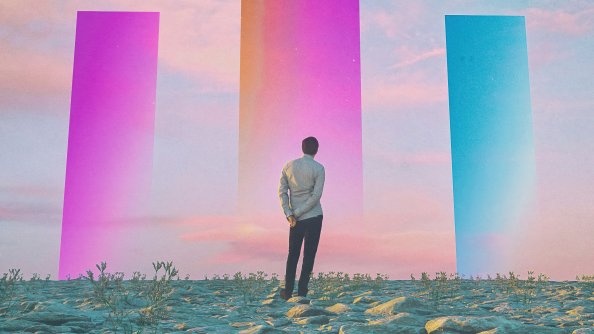 Abstract In Nature Alone Standing 4k