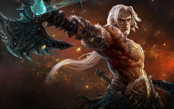 Warrior White Hair Man