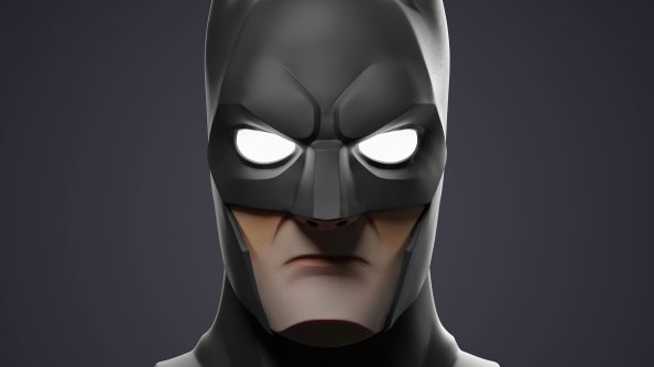 Batman Glowing Eyes 4k