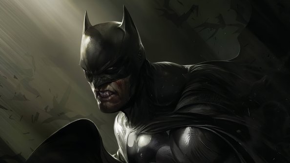 Batman Injured Art
