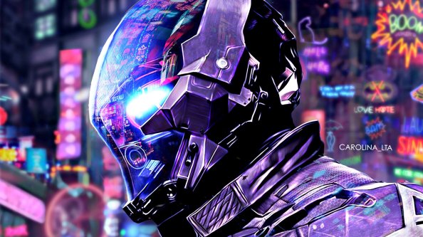 Batman Arkham Scifi Neon City