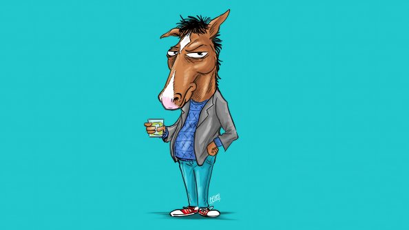 Bojack Horseman Minimal 4k