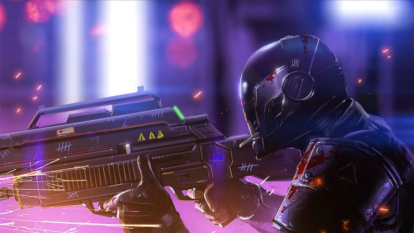 Cyberpunk Spark Soldier 4k