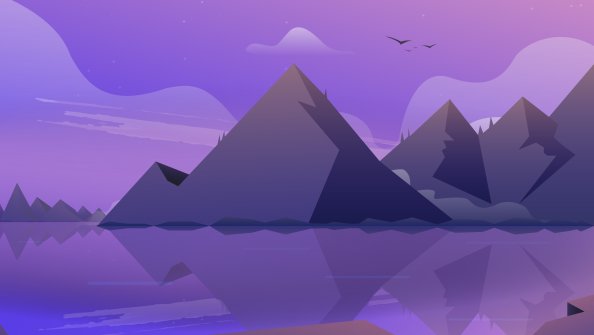 Mountain Landscape Illustration