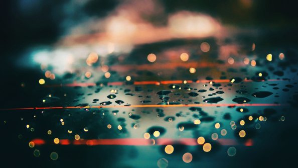 Water Drops Daylight Macro