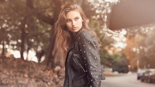 Girl Sitting Car Bonnet