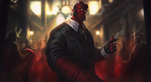 Hellboy With Cigar 4k