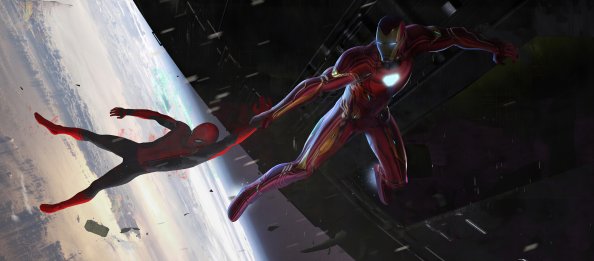 Iron Man Saving Spider Man