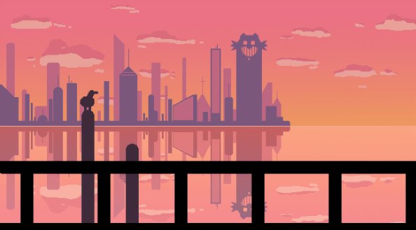 Sunset At Pixel City
