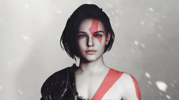 Jill Resident Evil X Kratos God Of War 4k