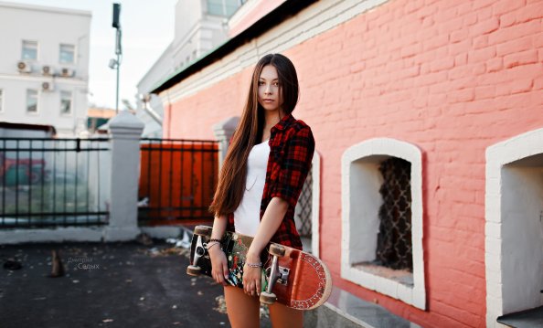 Skateboard Women Outdoors