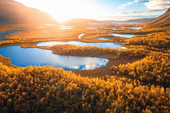 Sunrise In Swedish Lapland 4k